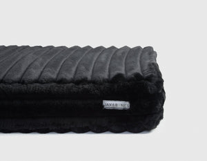 Corduroy Black Big Dog XL Ortho Pillow