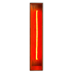 Redwood Radiance Lamp | Tall LED Strip Wooden Lamp