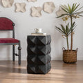 24" Height Three-dimensional Embossed Pattern Design Retro Coffee Table MDF Retro Furniture