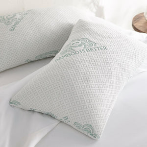 Adjustable Bamboo Pillow – Cooling 2-Pack for All Sleep Positions
