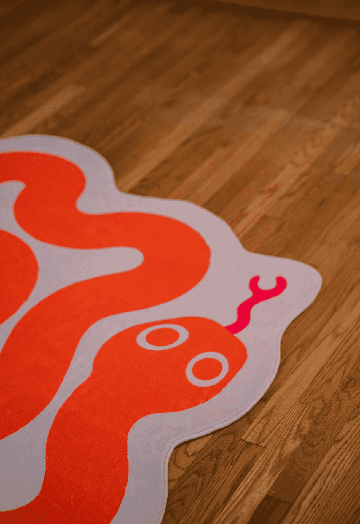 Spiral Snake Design Rug by Johann Banta