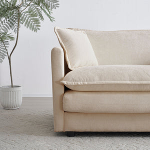 Walker Edison | Modern Chenille 3-Seater Cloud Couch