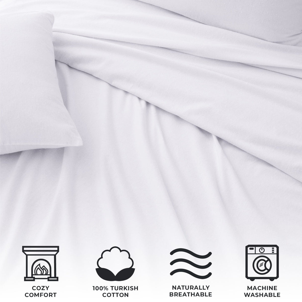 Turkish Cotton Flannel Sheet - Raye Collection