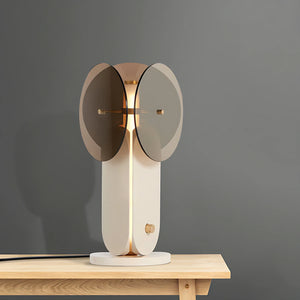 Trilume Smoke Grey Glass Lamp