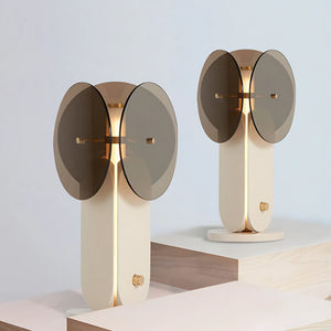 Trilume Smoke Grey Glass Lamp