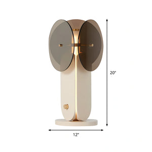 Trilume Smoke Grey Glass Lamp