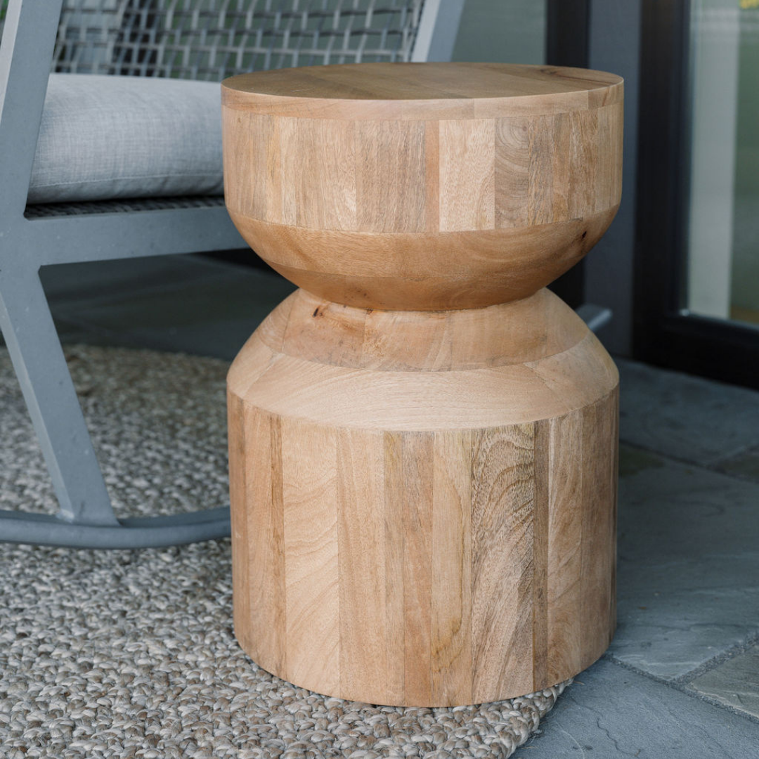 Natural Wooden Accent Table
