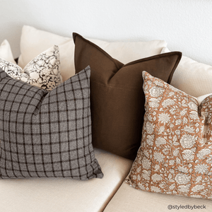 Paloma Handwoven Pillow Cover | Brown