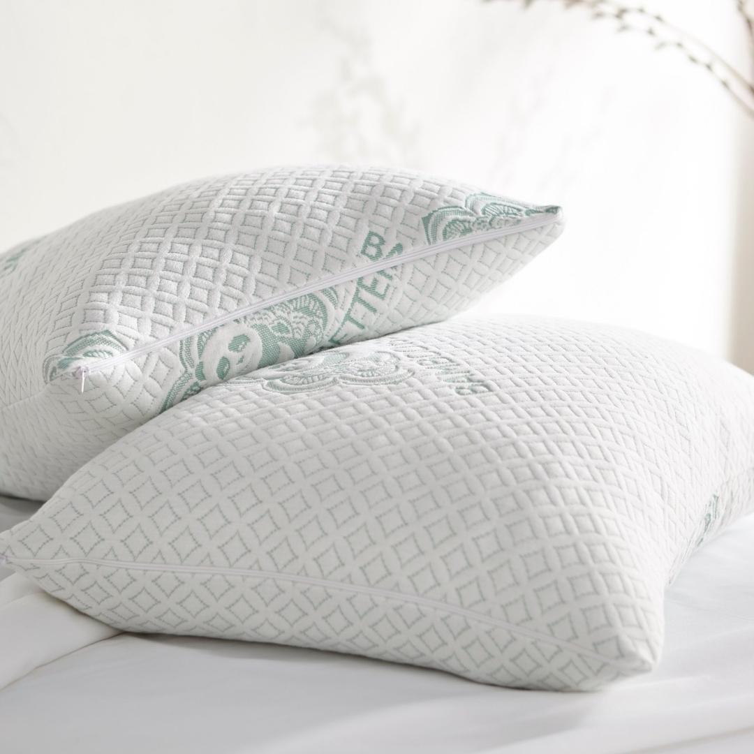 Adjustable Bamboo Pillow – Cooling 2-Pack for All Sleep Positions