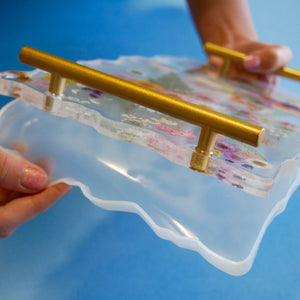 Floral Resin Serving Tray Kit