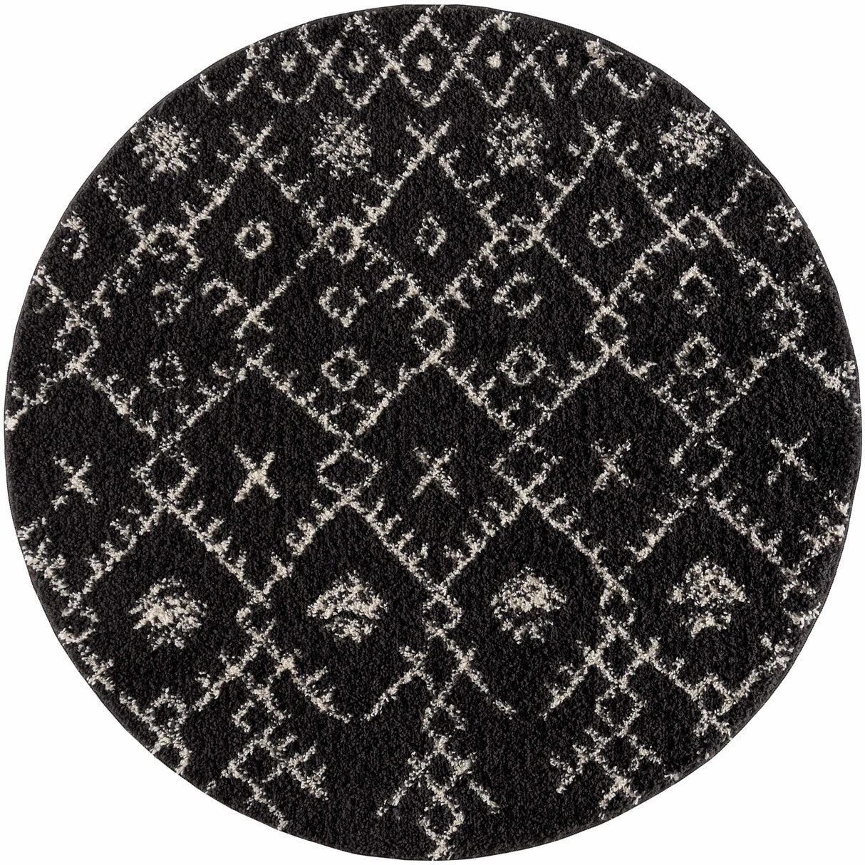 Thetford Black Berber Shag Rug - Clearance