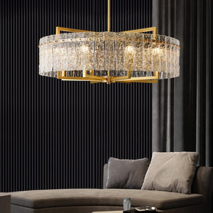 Pure copper Round Crystal Chandelier