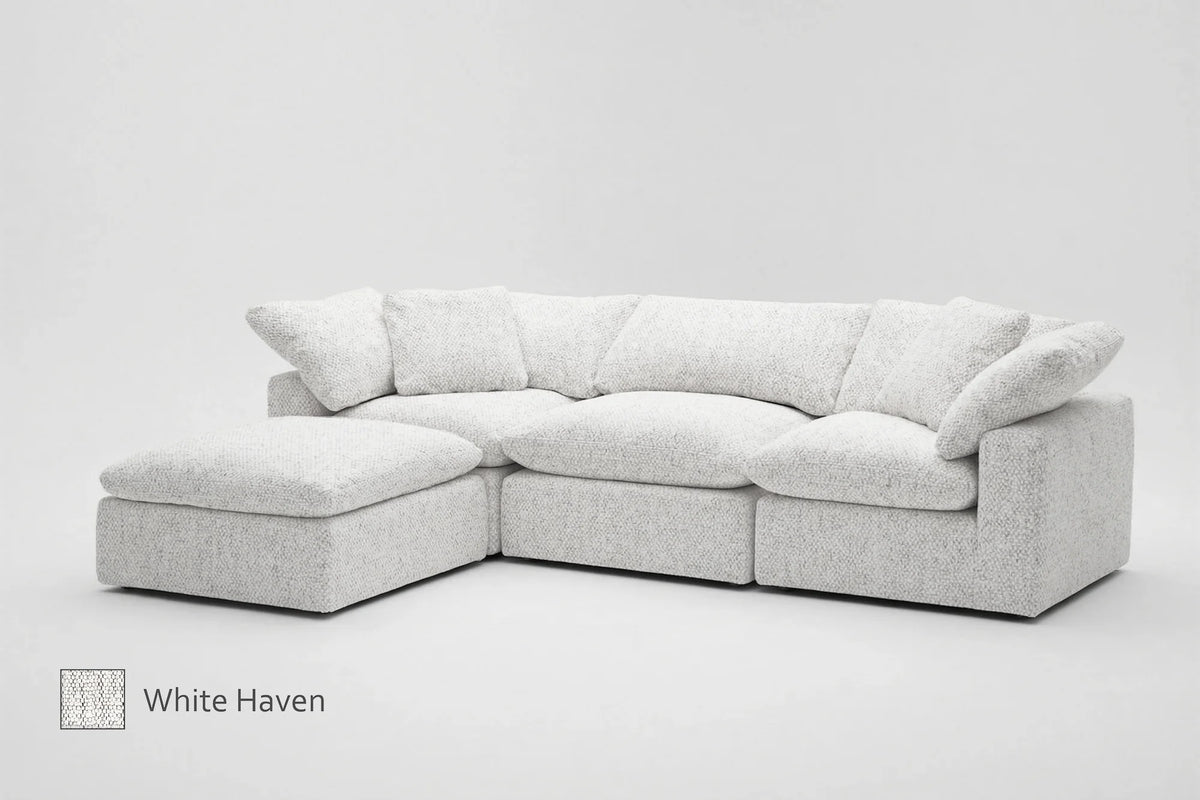 4-Cube Modular Chaise Sectional