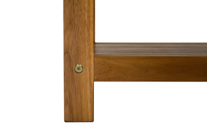 Bali Teak Shower and Bath Spa Bench with Shelf – 18″