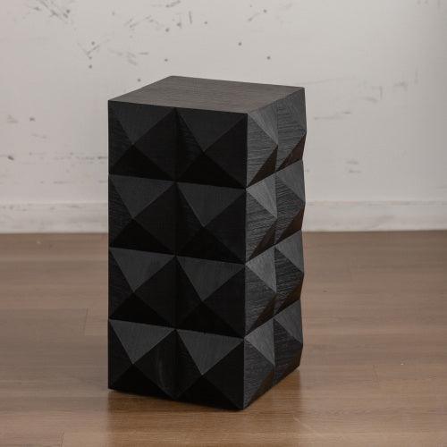 24" Height Three-dimensional Embossed Pattern Design Retro Coffee Table MDF Retro Furniture