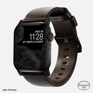 Modern Band - 46mm/49mm | Black Hardware | Rustic Brown | Horween