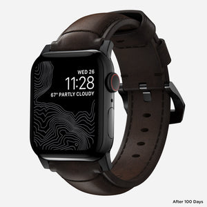 Traditional Band - 46mm/49mm | Black Hardware | Rustic Brown | Horween