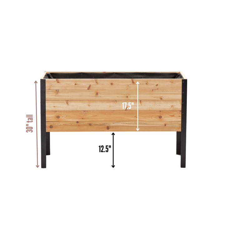 18" x 48" Raised Garden Bed - 30" TALL