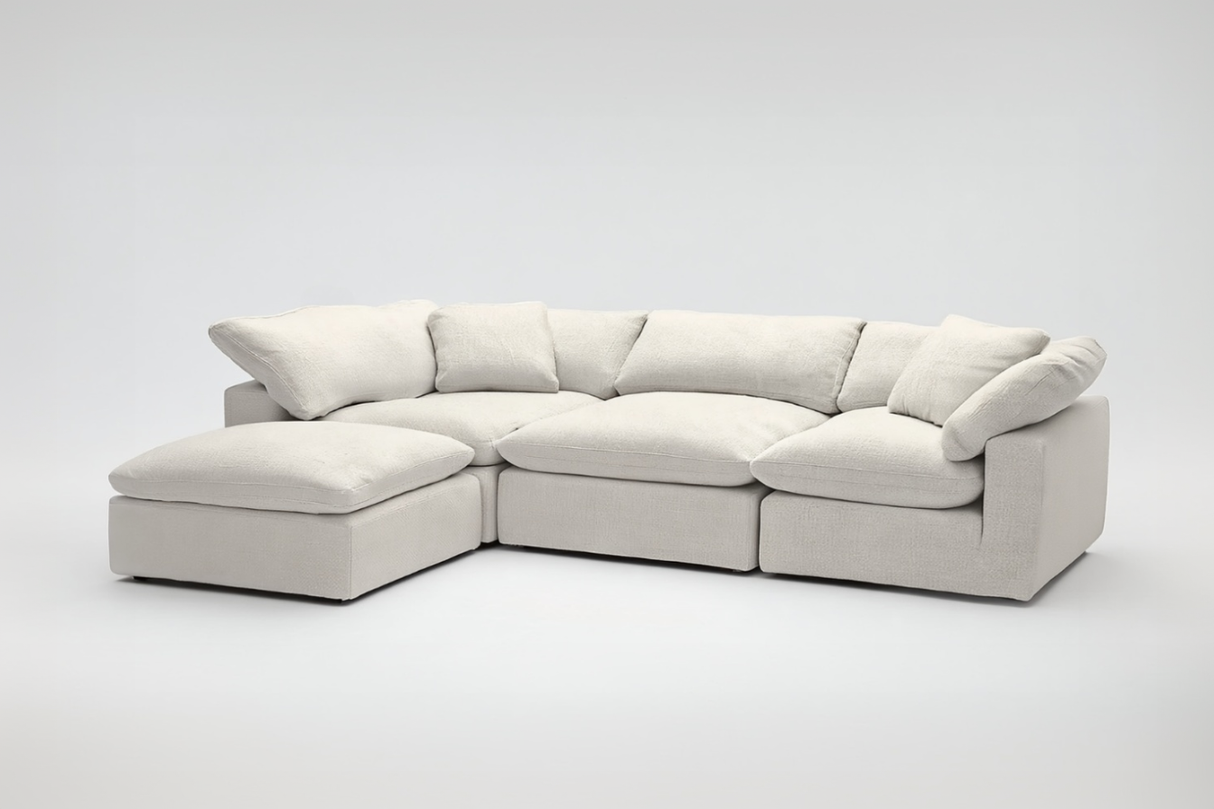 4-Cube Modular Couch Sectional Chaise