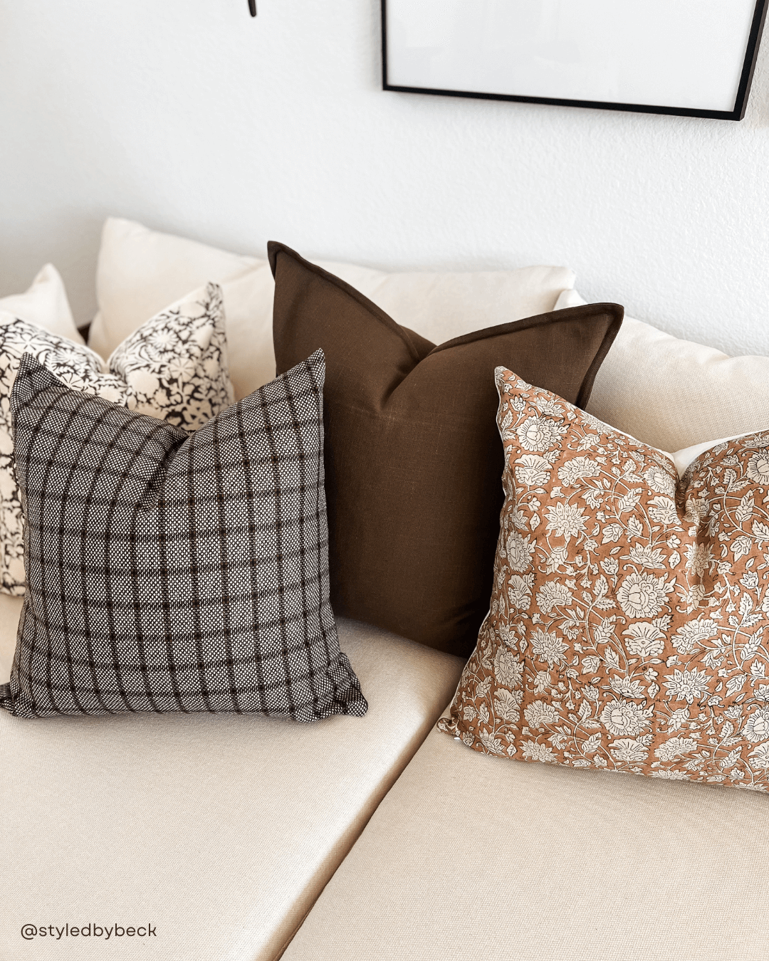 Gávea Solid Color Pillow Cover | Brown