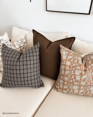 Gávea Solid Color Pillow Cover | Brown