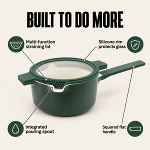 Nesting Ceramic Nonstick Cookware Set, 5-Piece