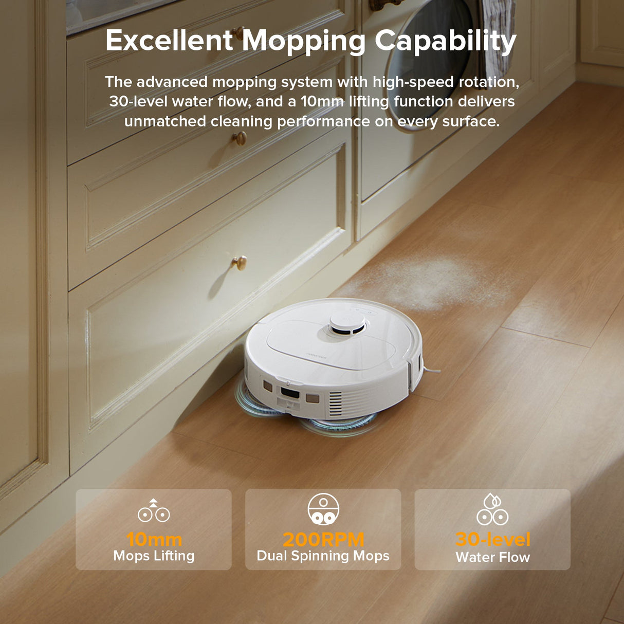 Roborock QV 35A Robot Vacuum with Multifunctional Dock (Upgraded from Qrevo S)