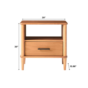 Walker Edison Spindle Transitional 1-Drawer Nightstand