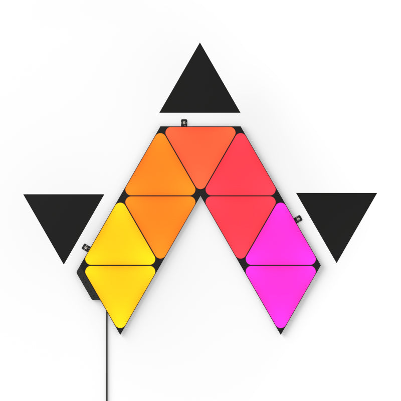 Nanoleaf Shapes | Triangles | EXP | Black | 3 Pack | Global | Panels Only