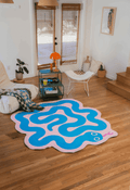 Spiral Snake Design Rug by Johann Banta