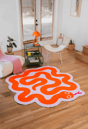 Spiral Snake Design Rug by Johann Banta