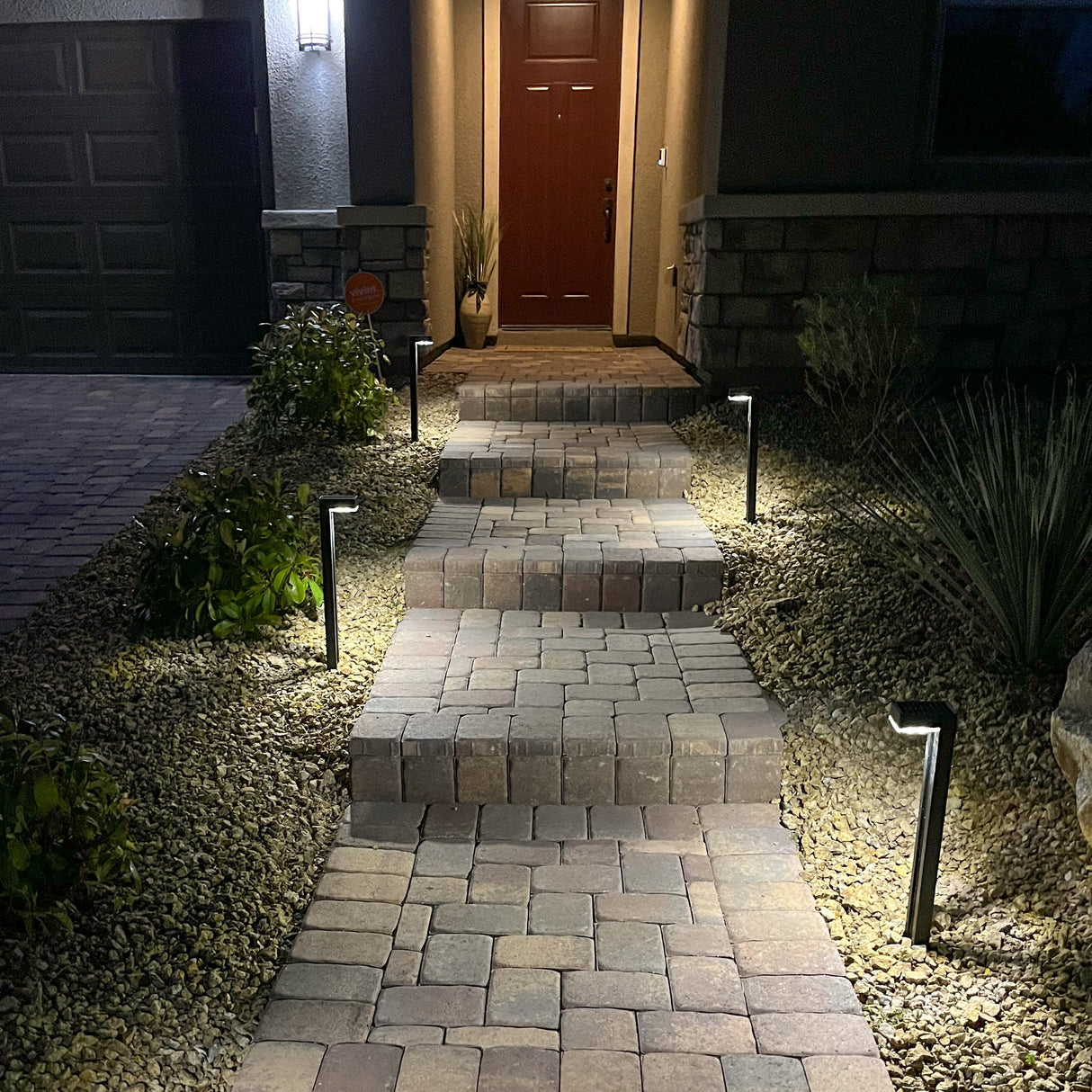 German Osram Pro-Line Bollard Solar Lights® V4 | 100LM | Aluminum / Glass | 2-Pack