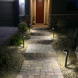 German Osram Pro-Line Bollard Solar Lights® V4 | 100LM | Aluminum / Glass | 2-Pack