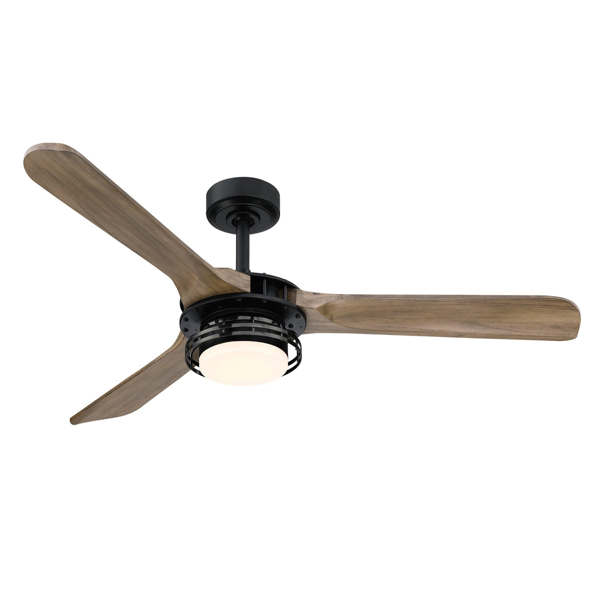 52" Aerofanture Industrial DC Motor Downrod Mount Reversible Ceiling Fan with Lighting and Remote Control