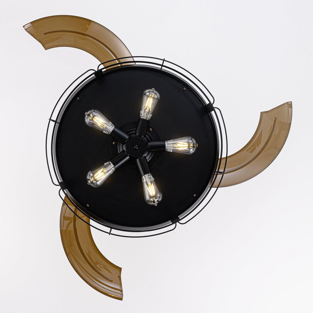 52" Jamshedpur Industrial Downrod Mount Ceiling Fan with Lighting and Remote Control