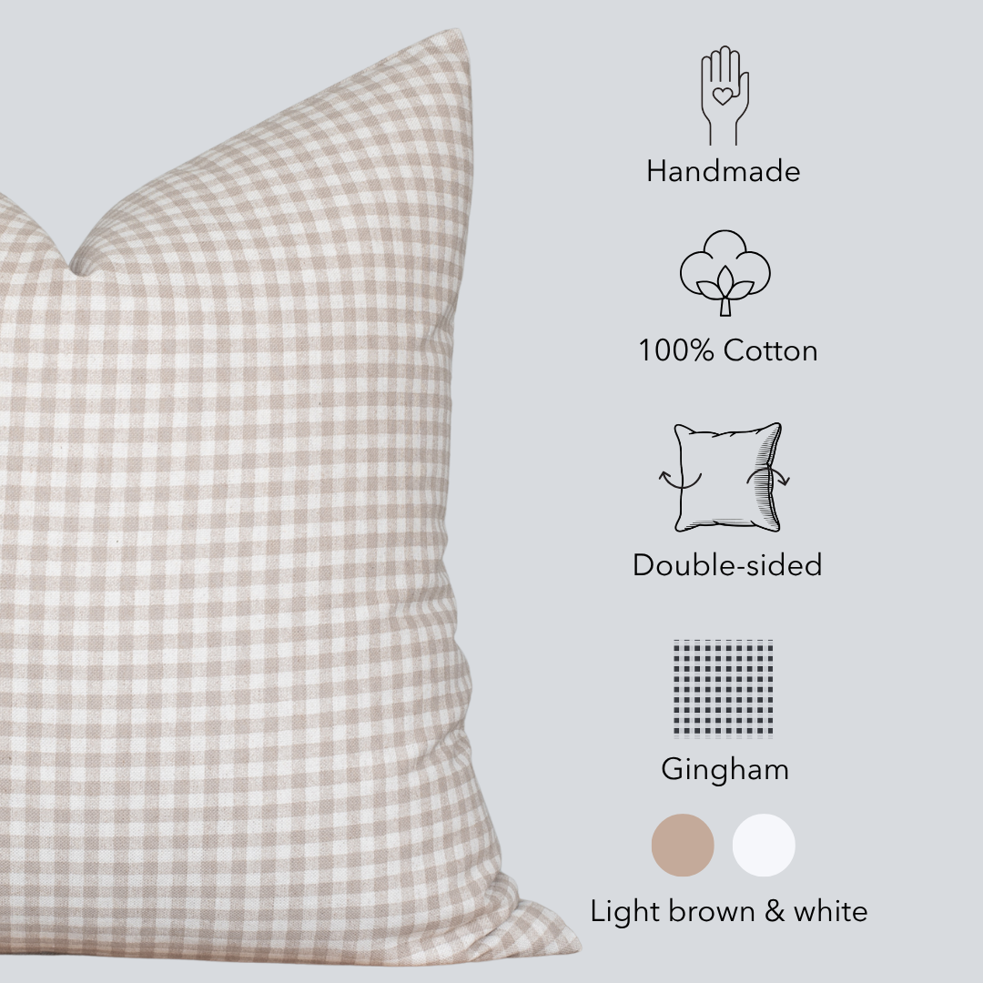 Catalina Pillow Cover | Light Brown