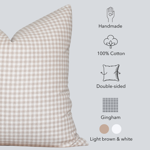 Catalina Pillow Cover | Light Brown