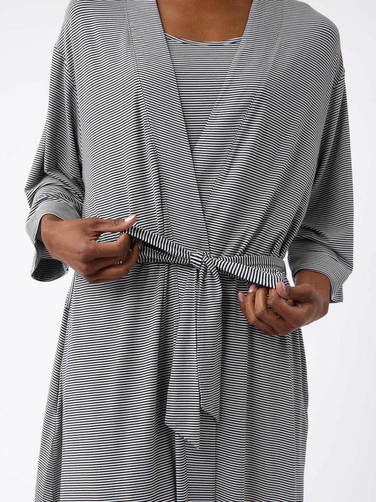 Women's Bamboo Stretch-Knit Kimono Robe