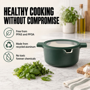 Nesting Ceramic Nonstick Cookware Set, 5-Piece