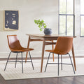 Xuma Urban Industrial Faux Leather Seating Collection (Dining Chair or Counter Stool), Set of 2
