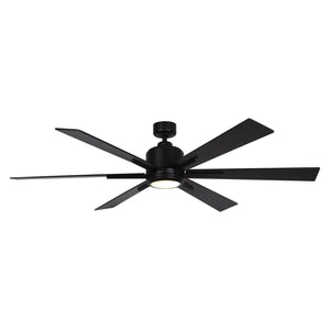 65" Bendan Industrial Downrod Mount Ceiling Fan with Lighting and Remote Control