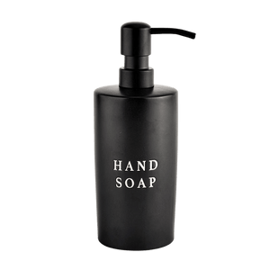 15oz Black Stoneware Hand Soap Dispenser