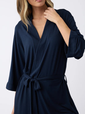 Women's Bamboo Stretch-Knit Kimono Robe