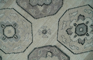 Custom Made Hand Knotted Turkish Silver, Beige and Gray Traditional Antique Low Pile Area Rug