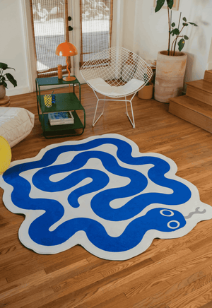Spiral Snake Design Rug by Johann Banta