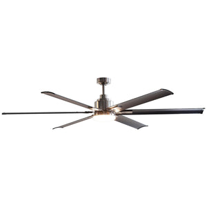 72" Bankston 6-Blade Led Ceiling Fan With Remote Light Kit Included