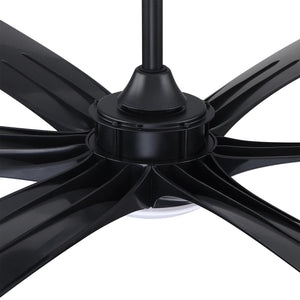 72" Jaydn Farmhouse Satin Nickel DC Motor Downrod Mount Reversible Ceiling Fan with Lighting and Remote Control