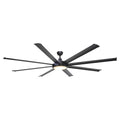 75" Industrial DC Motor Downrod Mount Reversible Ceiling Fan with Lighting and Remote Control