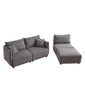 Walker Edison | Minimalist Modular Cloud Couch with Chaise