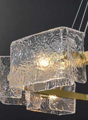Water ripple Glass  Chandelier